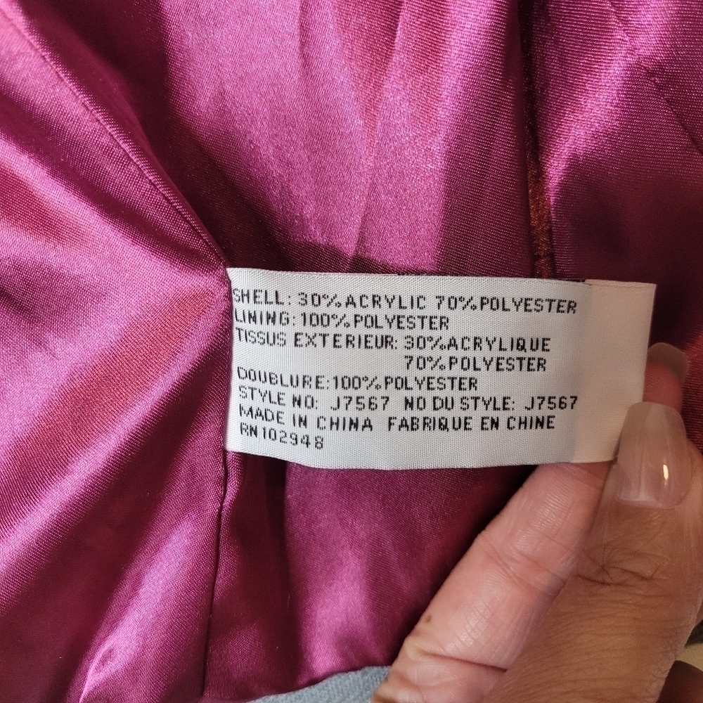 Tulle Gray Geometric Blazer Jacket - Picture 10 of 11
